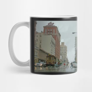 California Street in the Rain Mug